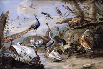 簡 凡 凱塞爾 Birds on a Riverbank